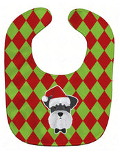 Load image into Gallery viewer, Christmas Schnauzer Baby Bib BB5999BIB