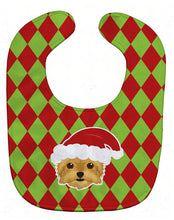 Load image into Gallery viewer, Christmas Yorkshire Terrier Yorkie Baby Bib BB6003BIB