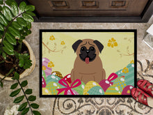 Load image into Gallery viewer, Easter Eggs Pug Brown Doormat - 18x27 Decorative Floor Mat – Indoor/Outdoor Rug with Artistic Flair BB6005MAT
