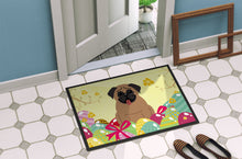 Load image into Gallery viewer, Easter Eggs Pug Brown Doormat - 18x27 Decorative Floor Mat – Indoor/Outdoor Rug with Artistic Flair BB6005MAT