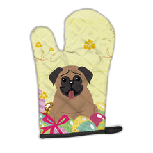 Load image into Gallery viewer, Easter Eggs Pug Brown Oven Mitt BB6005OVMT