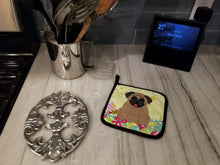 Load image into Gallery viewer, Easter Eggs Pug Brown Pot Holders - Set of 2 - Heat-Resistant Kitchen Essentials BB6005PTHD