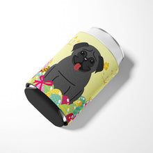 Load image into Gallery viewer, Easter Eggs Pug Black Can or Bottle Hugger BB6006CC