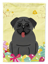 Load image into Gallery viewer, Easter Eggs Pug Black Garden Flag - Outdoor Decorative Yard Flag BB6006GF