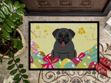 Load image into Gallery viewer, Easter Eggs Pug Black Doormat - 18x27 Decorative Floor Mat – Indoor/Outdoor Rug with Artistic Flair BB6006MAT