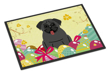 Load image into Gallery viewer, Easter Eggs Pug Black Doormat - 18x27 Decorative Floor Mat – Indoor/Outdoor Rug with Artistic Flair BB6006MAT