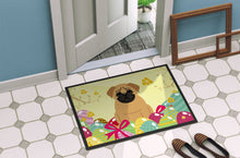 Load image into Gallery viewer, Easter Eggs Pug Brown Doormat - 24x36 Decorative Floor Mat – Indoor/Outdoor Rug with Artistic Flair BB6007JMAT