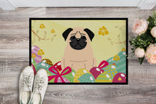 Load image into Gallery viewer, Easter Eggs Pug Fawn Doormat - 24x36 Decorative Floor Mat – Indoor/Outdoor Rug with Artistic Flair BB6008JMAT