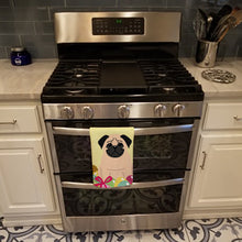Load image into Gallery viewer, Easter Eggs Pug Fawn Kitchen Towel – Artistic Dish Towel for Everyday Use BB6008KTWL