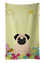 Load image into Gallery viewer, Easter Eggs Pug Fawn Kitchen Towel – Artistic Dish Towel for Everyday Use BB6008KTWL