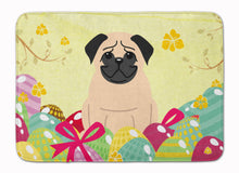 Load image into Gallery viewer, Easter Eggs Pug Fawn Machine Washable Memory Foam Mat BB6008RUG