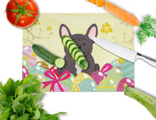 Load image into Gallery viewer, Easter Eggs French Bulldog Brindle Glass Cutting Boards – Durable, Decorative Kitchen Art Large BB6009LCB