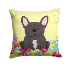 Load image into Gallery viewer, Easter Eggs French Bulldog Brindle Throw Pillow - 14x14 Decorative Pillow – Art for Your Home &amp; Patio BB6009PW1414
