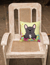 Load image into Gallery viewer, Easter Eggs French Bulldog Brindle Fabric Decorative Pillow BB6009PW1818