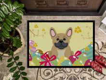 Load image into Gallery viewer, Easter Eggs French Bulldog Cream Doormat - 18x27 Decorative Floor Mat – Indoor/Outdoor Rug with Artistic Flair BB6010MAT