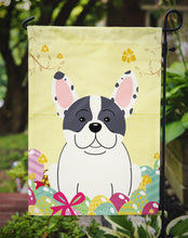 Load image into Gallery viewer, Easter Eggs French Bulldog Piebald Garden Flag - Outdoor Decorative Yard Flag BB6011GF