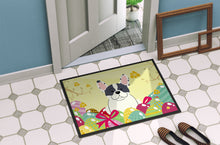 Load image into Gallery viewer, Easter Eggs French Bulldog Piebald Doormat - 24x36 Decorative Floor Mat – Indoor/Outdoor Rug with Artistic Flair BB6011JMAT
