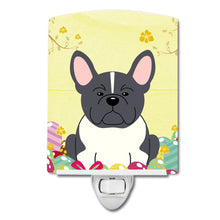 Load image into Gallery viewer, Easter Eggs French Bulldog Black White Ceramic Night Light BB6012CNL