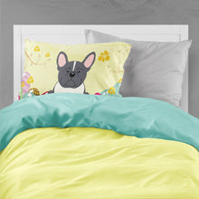 Load image into Gallery viewer, Easter Eggs French Bulldog Black White Fabric Standard Pillowcase – Artistic Decorative Front, White Back BB6012PILLOWCASE