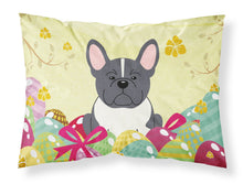 Load image into Gallery viewer, Easter Eggs French Bulldog Black White Fabric Standard Pillowcase – Artistic Decorative Front, White Back BB6012PILLOWCASE