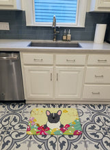 Load image into Gallery viewer, Easter Eggs French Bulldog Black White Machine Washable Memory Foam Mat BB6012RUG
