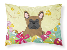 Load image into Gallery viewer, Easter Eggs French Bulldog Brown Fabric Standard Pillowcase – Artistic Decorative Front, White Back BB6013PILLOWCASE