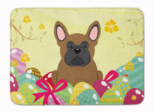 Load image into Gallery viewer, Easter Eggs French Bulldog Brown Machine Washable Memory Foam Mat BB6013RUG