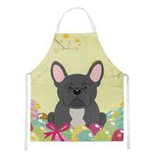 Load image into Gallery viewer, Easter Eggs French Bulldog Black Apron – Artist-Designed Kitchen, BBQ &amp; Craft Apron BB6014APRON