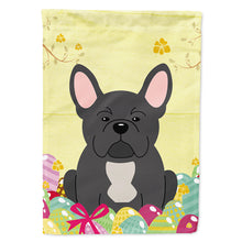 Load image into Gallery viewer, Easter Eggs French Bulldog Black Flag Canvas House Size BB6014CHF