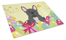 Load image into Gallery viewer, Easter Eggs French Bulldog Black Glass Cutting Boards – Durable, Decorative Kitchen Art Large BB6014LCB