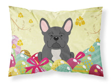 Load image into Gallery viewer, Easter Eggs French Bulldog Black Fabric Standard Pillowcase – Artistic Decorative Front, White Back BB6014PILLOWCASE