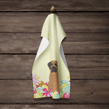 Load image into Gallery viewer, Easter Eggs Mastiff Brindle Kitchen Towel – Artistic Dish Towel for Everyday Use BB6015KTWL
