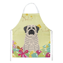 Load image into Gallery viewer, Easter Eggs Mastiff Brindle White Apron – Artist-Designed Kitchen, BBQ &amp; Craft Apron BB6016APRON