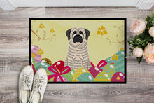 Load image into Gallery viewer, Easter Eggs Mastiff Brindle White Doormat - 24x36 Decorative Floor Mat – Indoor/Outdoor Rug with Artistic Flair BB6016JMAT