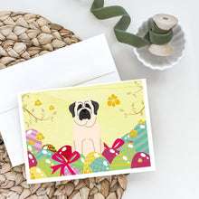 Load image into Gallery viewer, Easter Eggs Mastiff White Greeting Cards -  Blank Note Cards – 8-Pack of Artist-Designed Cards with Envelopes