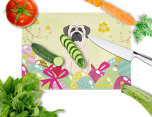 Load image into Gallery viewer, Easter Eggs Mastiff White Glass Cutting Boards – Durable, Decorative Kitchen Art Large BB6017LCB