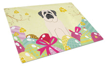 Load image into Gallery viewer, Easter Eggs Mastiff White Glass Cutting Boards – Durable, Decorative Kitchen Art Large BB6017LCB