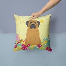Load image into Gallery viewer, Easter Eggs Mastiff Throw Pillow - 14x14 Decorative Pillow – Art for Your Home &amp; Patio BB6018PW1414