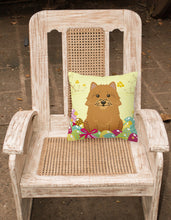 Load image into Gallery viewer, Easter Eggs Norwich Terrier Fabric Decorative Pillow BB6020PW1818
