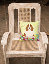 Load image into Gallery viewer, Easter Eggs Basset Hound Fabric Decorative Pillow BB6021PW1818