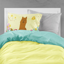 Load image into Gallery viewer, Easter Eggs Karelian Bear Dog Fabric Standard Pillowcase – Artistic Decorative Front, White Back BB6022PILLOWCASE