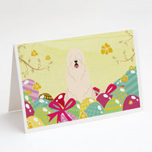 Load image into Gallery viewer, Easter Eggs South Russian Sheepdog Greeting Cards -  Blank Note Cards – 8-Pack of Artist-Designed Cards with Envelopes