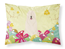 Load image into Gallery viewer, Easter Eggs South Russian Sheepdog Fabric Standard Pillowcase – Artistic Decorative Front, White Back BB6024PILLOWCASE