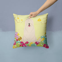 Load image into Gallery viewer, Easter Eggs South Russian Sheepdog Throw Pillow - 14x14 Decorative Pillow – Art for Your Home &amp; Patio BB6024PW1414