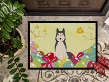 Load image into Gallery viewer, Easter Eggs West Siberian Laika Spitz Doormat - 24x36 Decorative Floor Mat – Indoor/Outdoor Rug with Artistic Flair BB6025JMAT