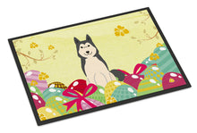 Load image into Gallery viewer, Easter Eggs West Siberian Laika Spitz Doormat - 18x27 Decorative Floor Mat – Indoor/Outdoor Rug with Artistic Flair BB6025MAT