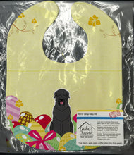 Load image into Gallery viewer, Easter Eggs Black Russian Terrier Baby Bib BB6026BIB