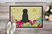 Load image into Gallery viewer, Easter Eggs Black Russian Terrier Doormat - 18x27 Decorative Floor Mat – Indoor/Outdoor Rug with Artistic Flair BB6026MAT