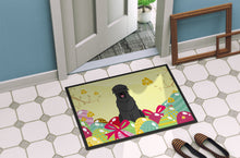 Load image into Gallery viewer, Easter Eggs Black Russian Terrier Doormat - 18x27 Decorative Floor Mat – Indoor/Outdoor Rug with Artistic Flair BB6026MAT