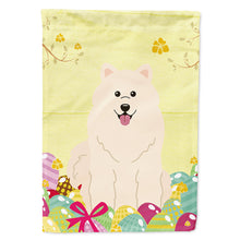 Load image into Gallery viewer, Easter Eggs Samoyed Flag Canvas House Size BB6030CHF